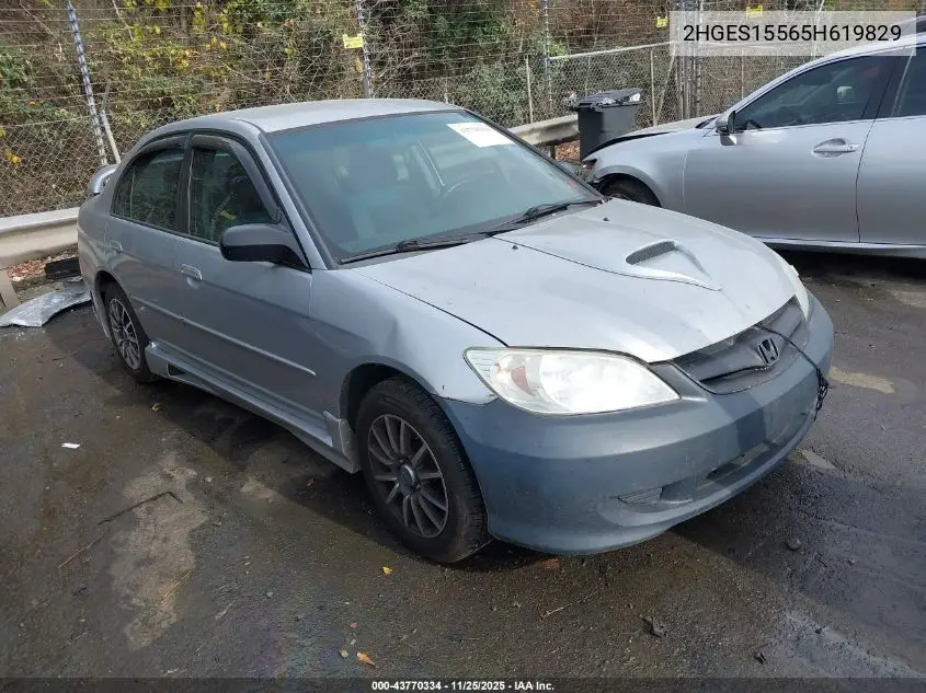 2HGES15565H619829 2005 Honda Civic Lx