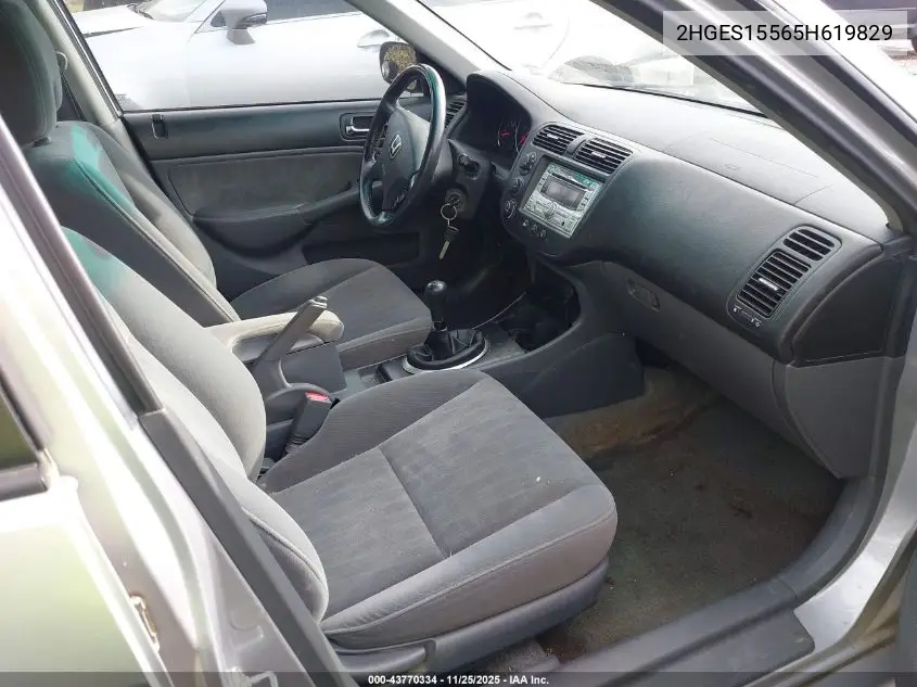 2HGES15565H619829 2005 Honda Civic Lx