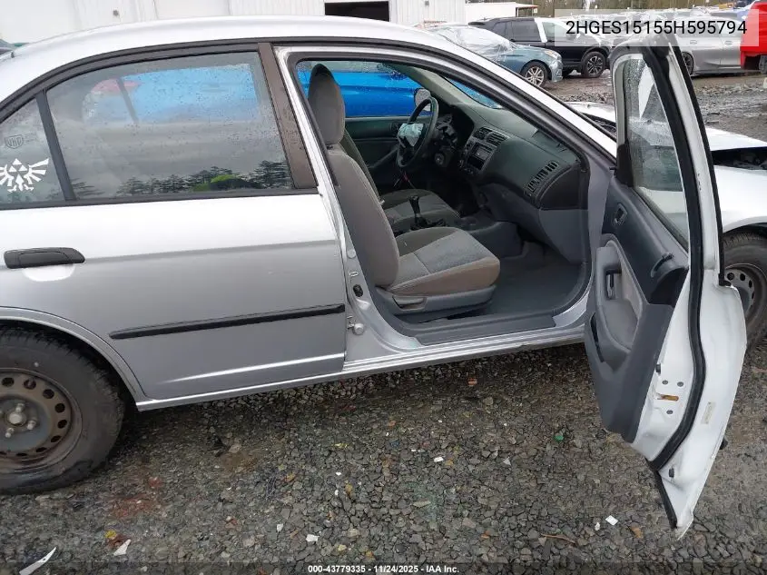 2HGES15155H595794 2005 Honda Civic Dx