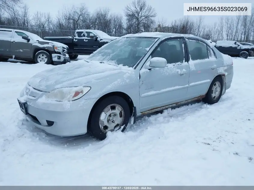JHMES96635S023069 2005 Honda Civic Hybrid