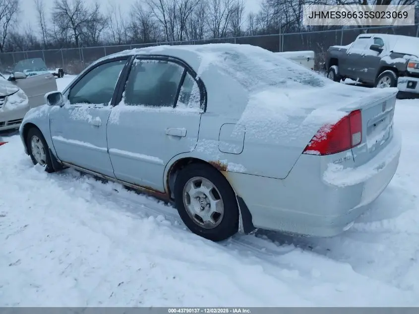 JHMES96635S023069 2005 Honda Civic Hybrid