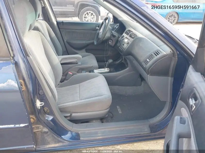 2HGES16595H591667 2005 Honda Civic Lx