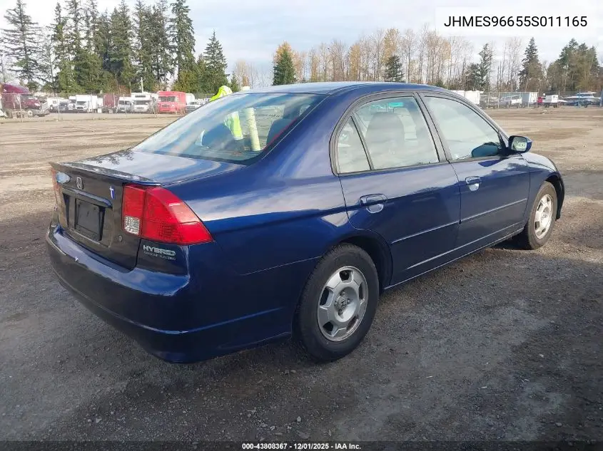 JHMES96655S011165 2005 Honda Civic Hybrid