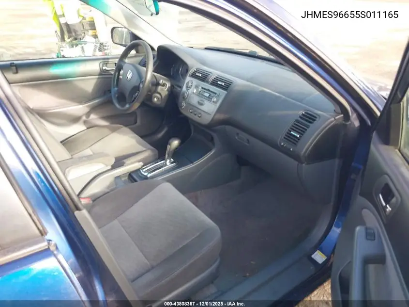 JHMES96655S011165 2005 Honda Civic Hybrid
