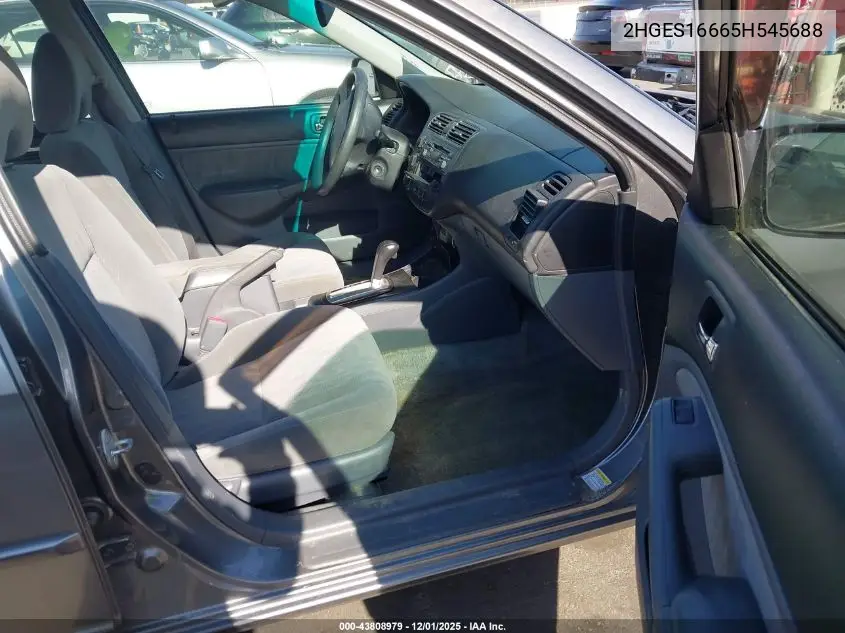 2HGES16665H545688 2005 Honda Civic Lx