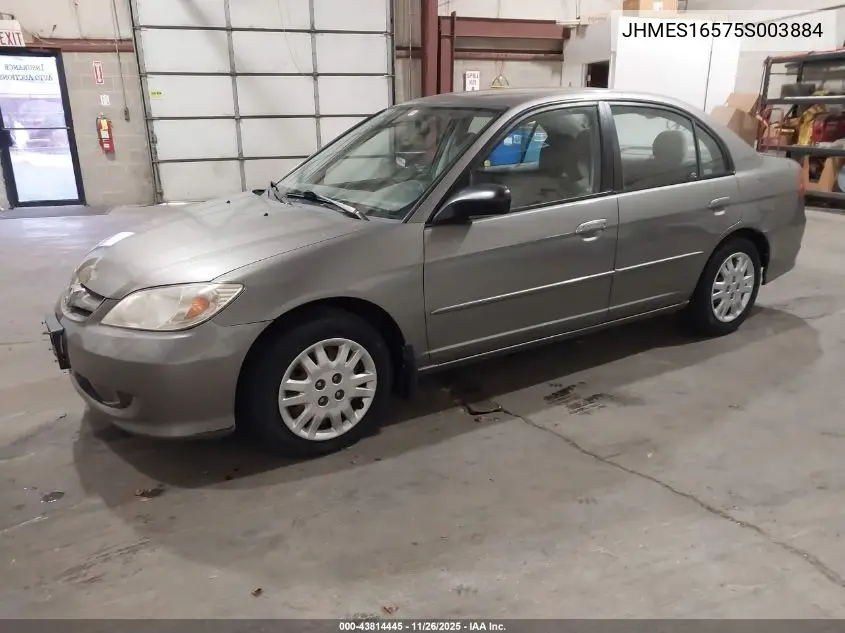 JHMES16575S003884 2005 Honda Civic Lx