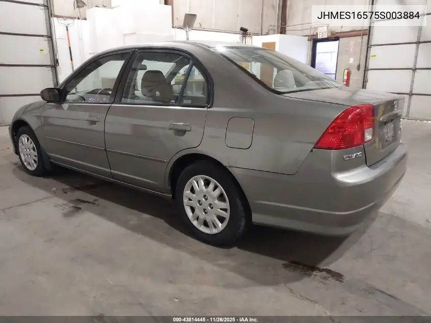 JHMES16575S003884 2005 Honda Civic Lx