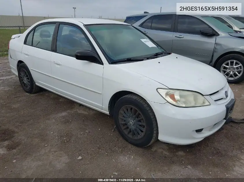 2HGES165X5H591354 2005 Honda Civic Lx