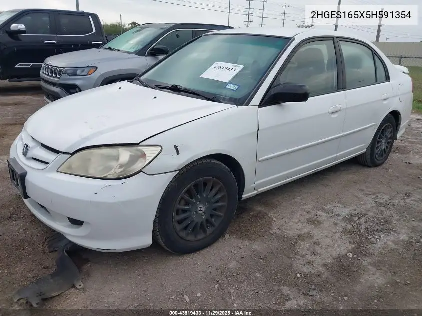 2HGES165X5H591354 2005 Honda Civic Lx