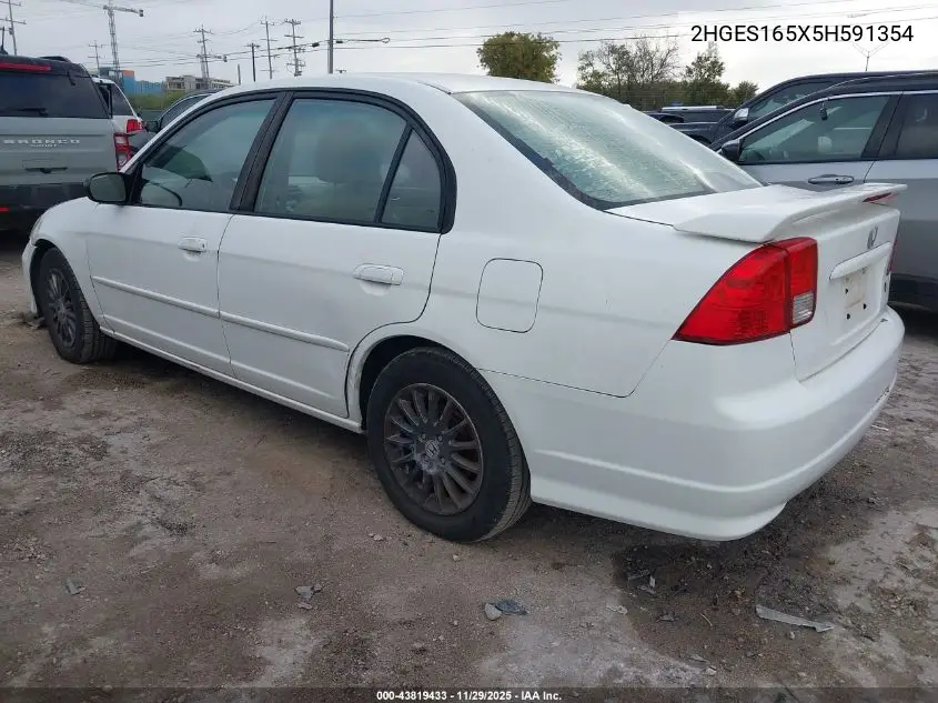 2HGES165X5H591354 2005 Honda Civic Lx
