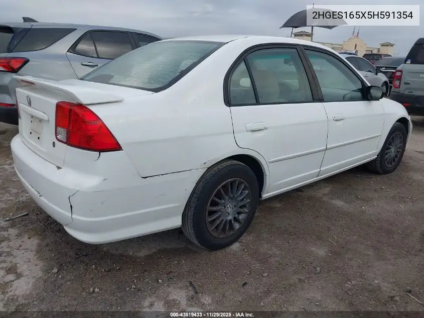 2HGES165X5H591354 2005 Honda Civic Lx