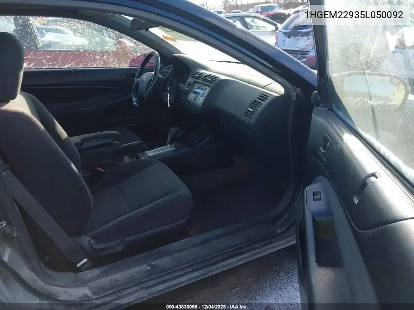 1HGEM22935L050092 2005 Honda Civic Ex