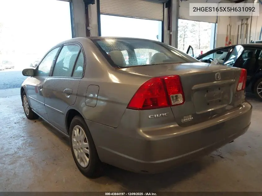 2HGES165X5H631092 2005 Honda Civic Lx