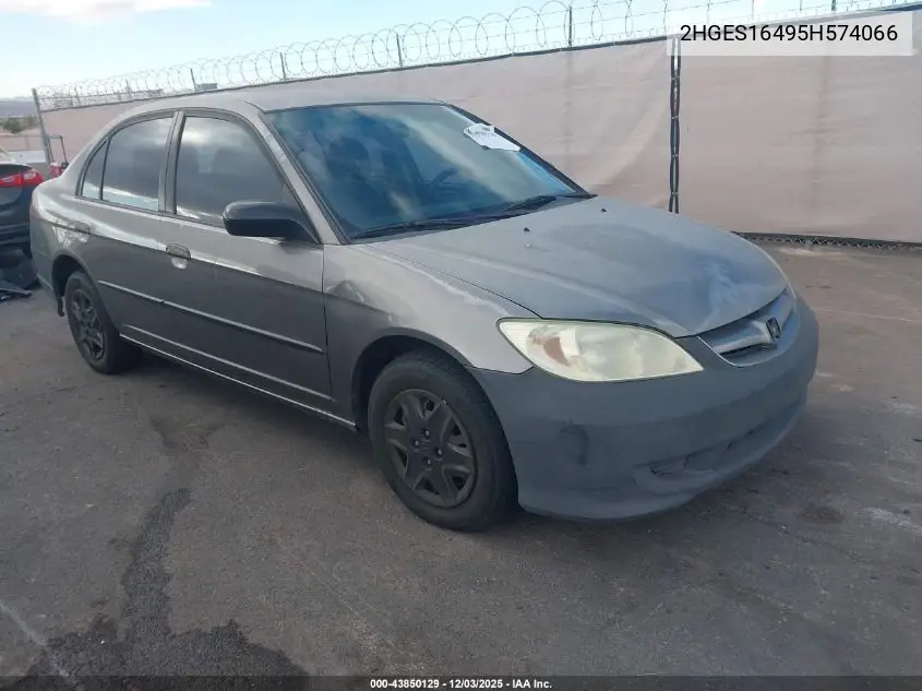 2HGES16495H574066 2005 Honda Civic Vp
