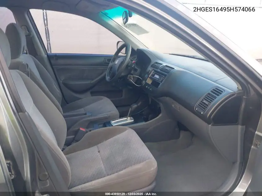 2HGES16495H574066 2005 Honda Civic Vp
