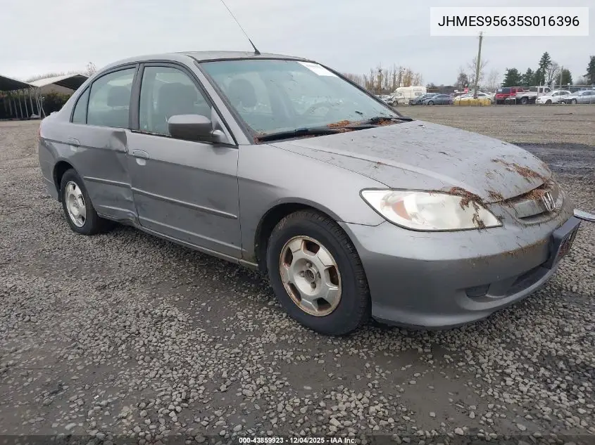JHMES95635S016396 2005 Honda Civic Hybrid