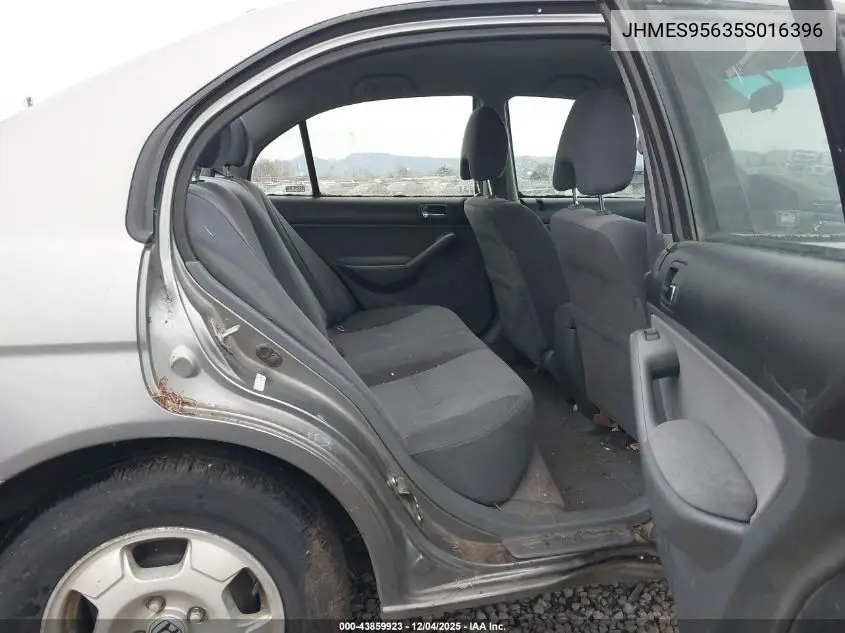 JHMES95635S016396 2005 Honda Civic Hybrid