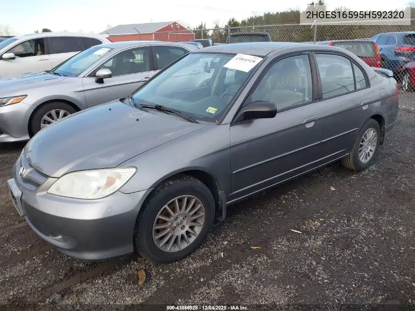 2HGES16595H592320 2005 Honda Civic Lx