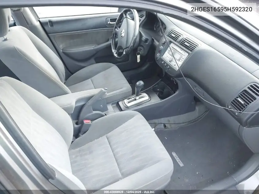 2HGES16595H592320 2005 Honda Civic Lx