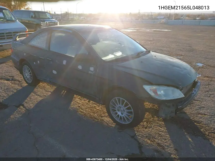 1HGEM21565L048013 2005 Honda Civic Lx