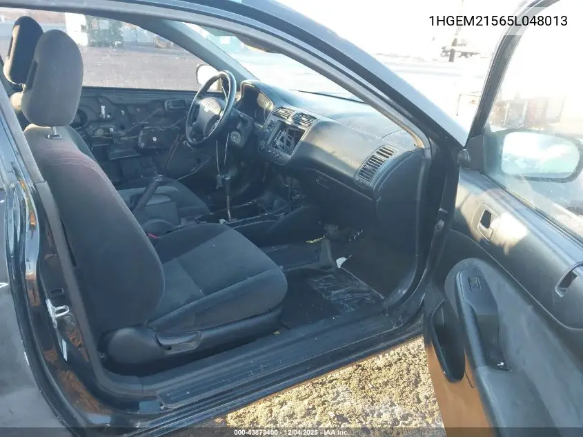 1HGEM21565L048013 2005 Honda Civic Lx