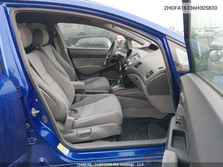 2HGFA16336H005830 2006 Honda Civic Dx-G