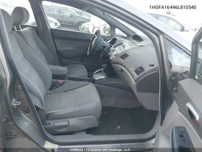 1HGFA16446L810540 2006 Honda Civic Lx