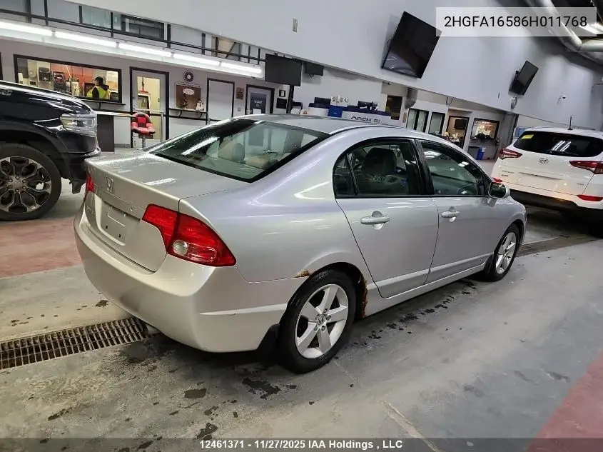 2HGFA16586H011768 2006 Honda Civic Lx