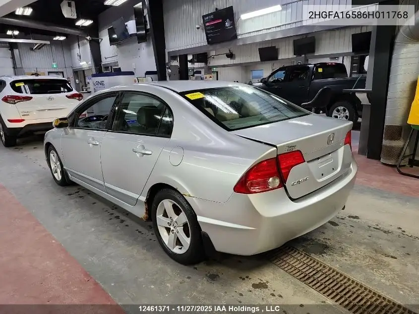 2HGFA16586H011768 2006 Honda Civic Lx