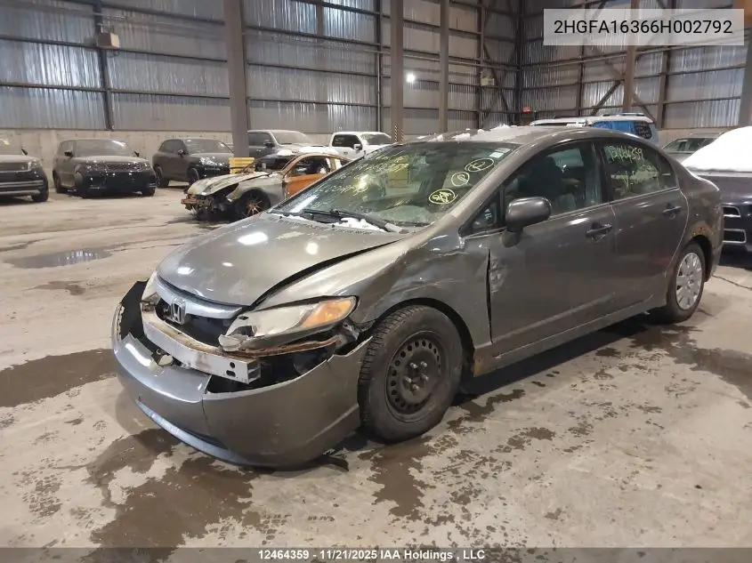2HGFA16366H002792 2006 Honda Civic