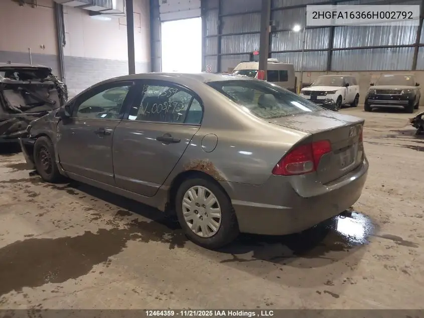 2HGFA16366H002792 2006 Honda Civic