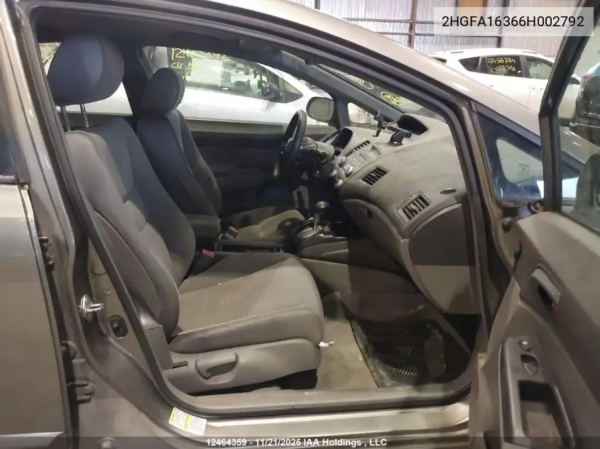 2HGFA16366H002792 2006 Honda Civic