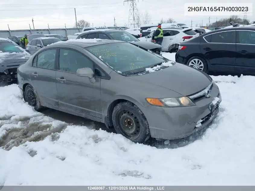 2HGFA16547H003023 2006 Honda Civic
