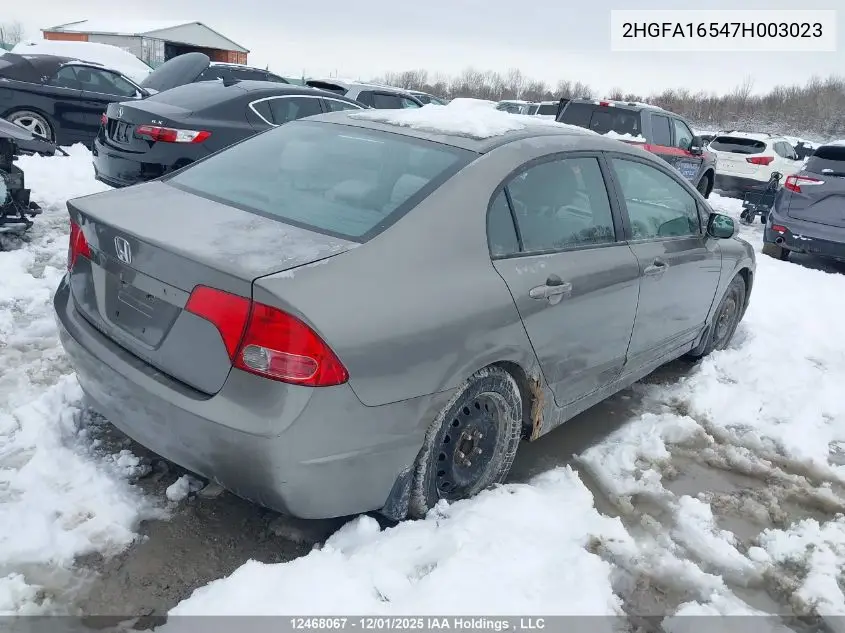 2HGFA16547H003023 2006 Honda Civic