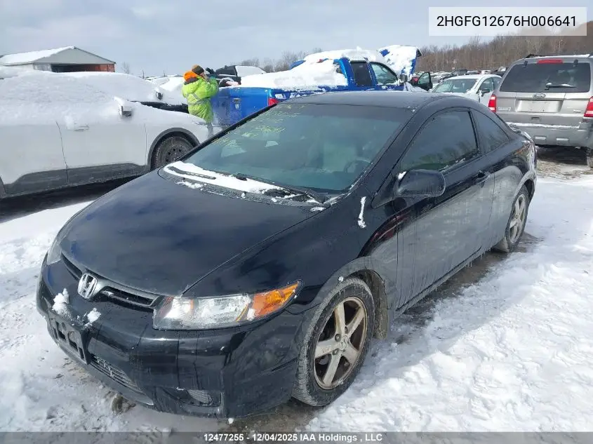 2HGFG12676H006641 2006 Honda Civic Lx