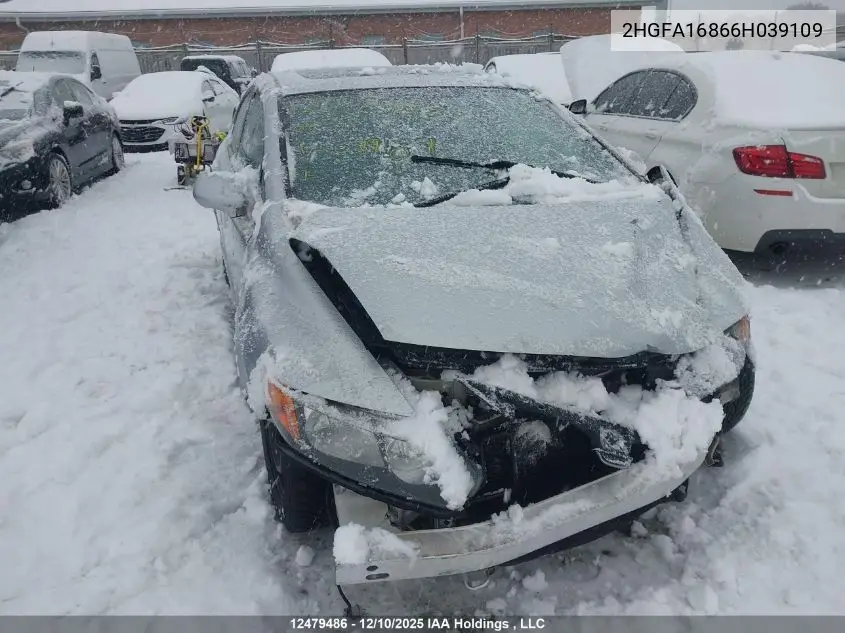 2HGFA16866H039109 2006 Honda Civic Ex