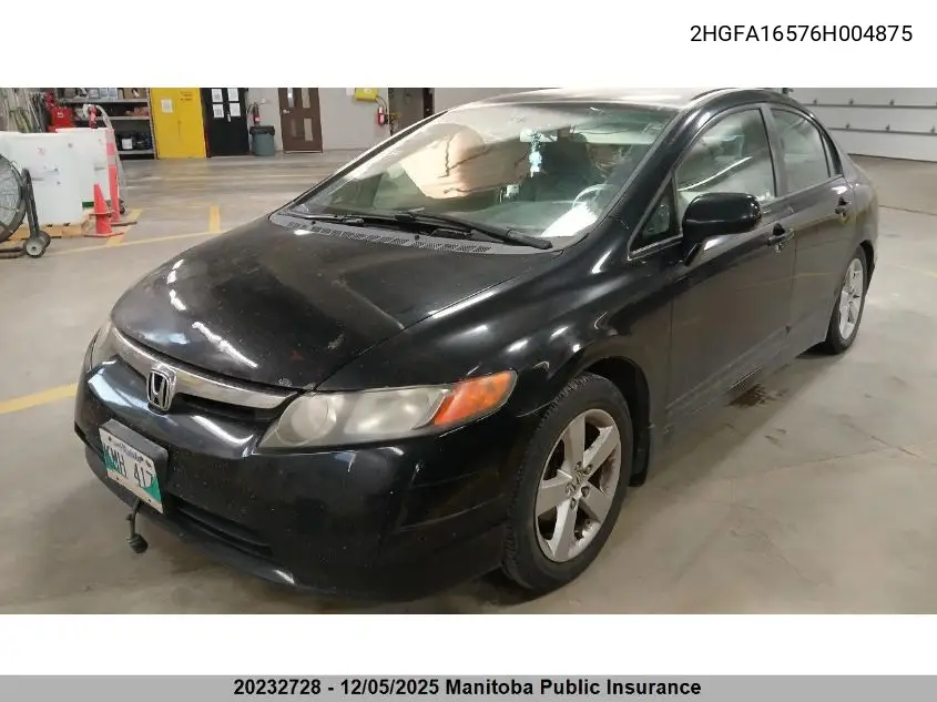 2HGFA16576H004875 2006 Honda Civic Lx