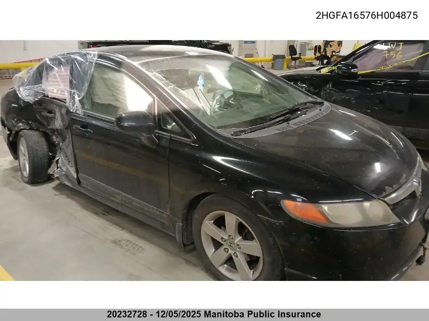 2HGFA16576H004875 2006 Honda Civic Lx