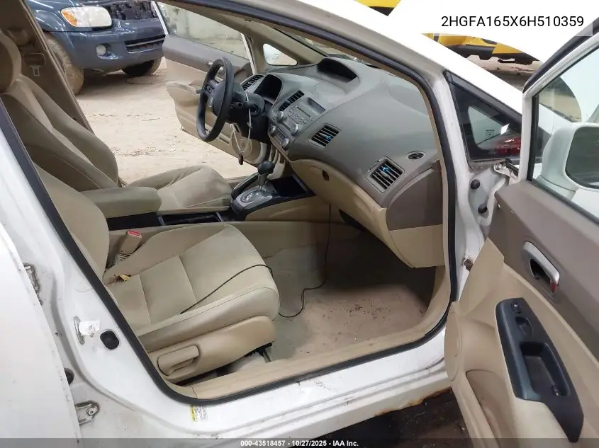 2HGFA165X6H510359 2006 Honda Civic Lx