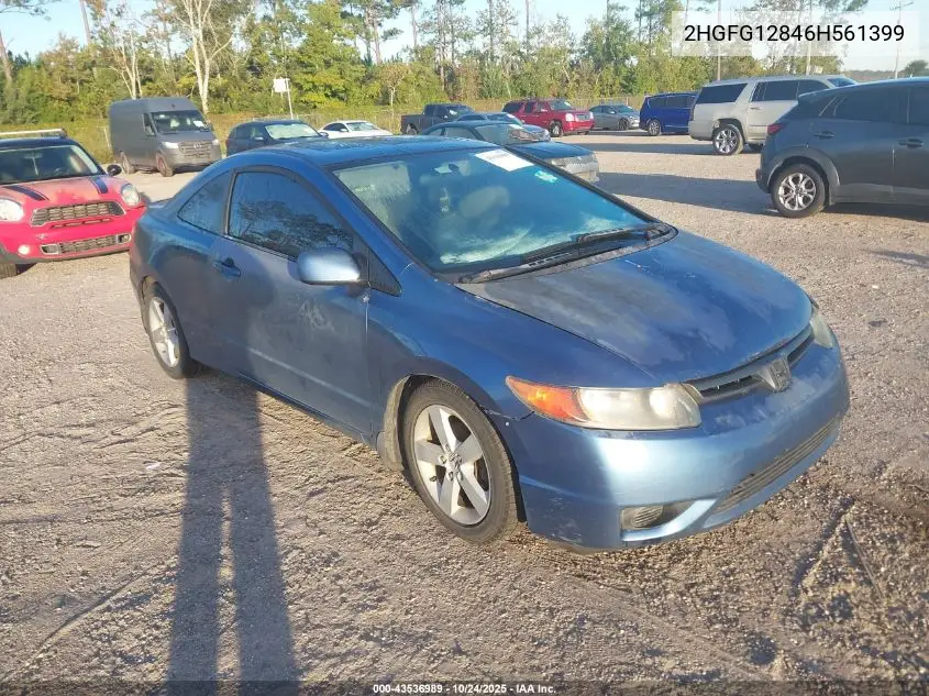 2HGFG12846H561399 2006 Honda Civic Ex