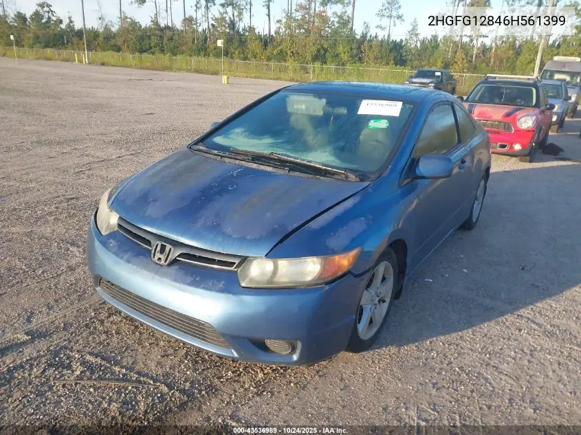 2HGFG12846H561399 2006 Honda Civic Ex