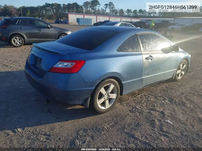 2HGFG12846H561399 2006 Honda Civic Ex