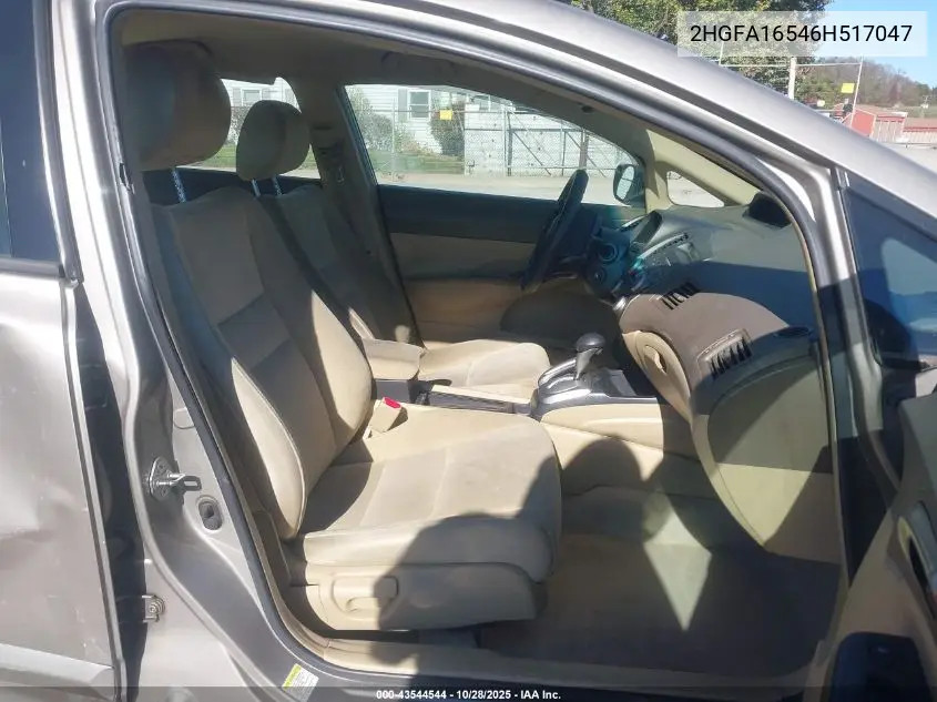 2HGFA16546H517047 2006 Honda Civic Lx