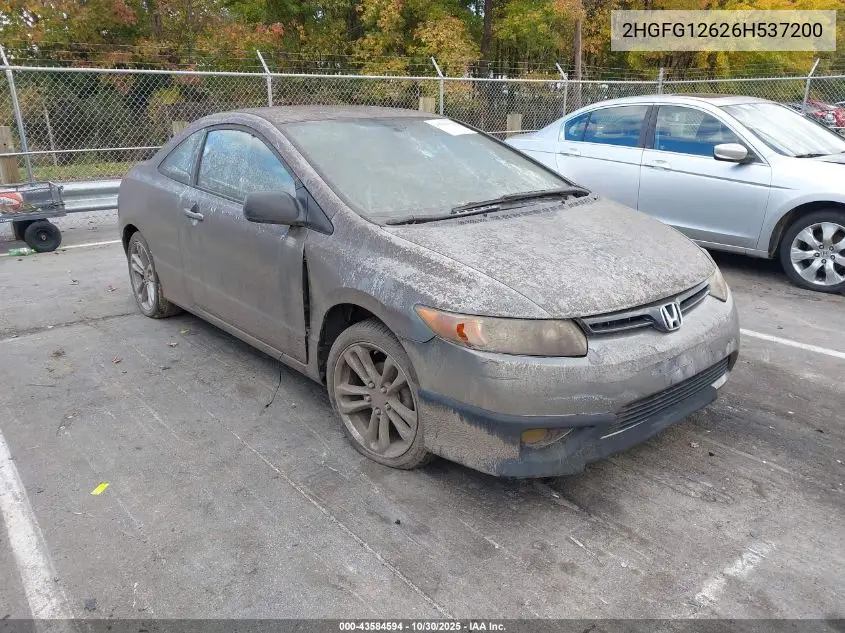 2HGFG12626H537200 2006 Honda Civic Lx