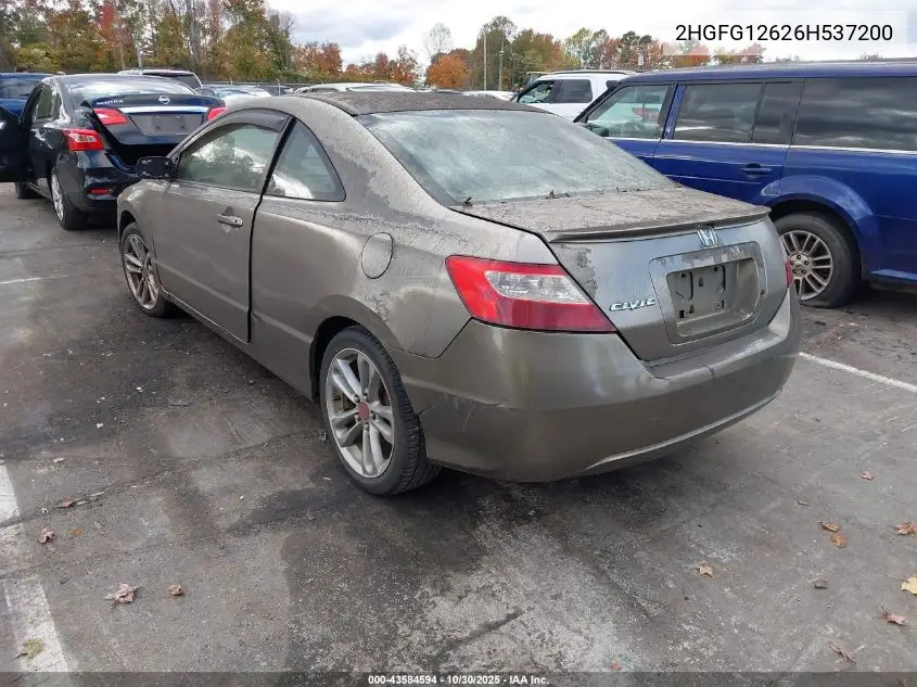 2HGFG12626H537200 2006 Honda Civic Lx