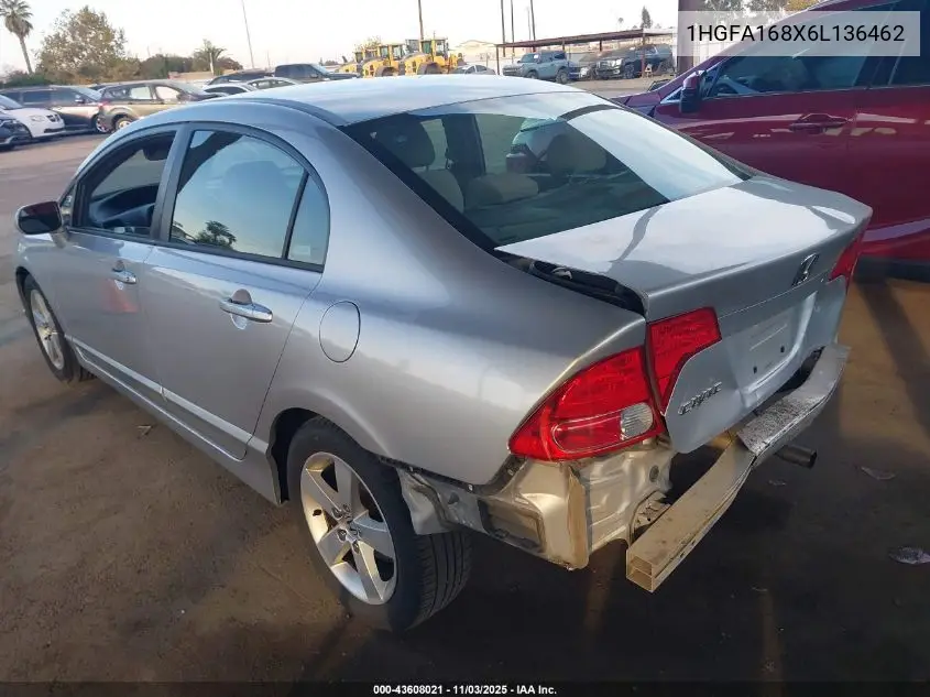 1HGFA168X6L136462 2006 Honda Civic Ex