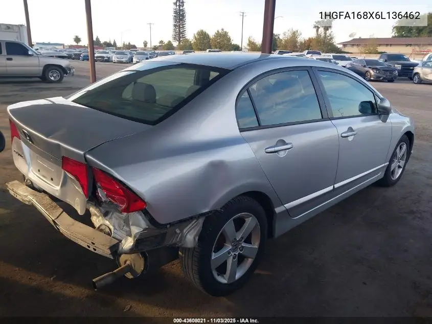 1HGFA168X6L136462 2006 Honda Civic Ex
