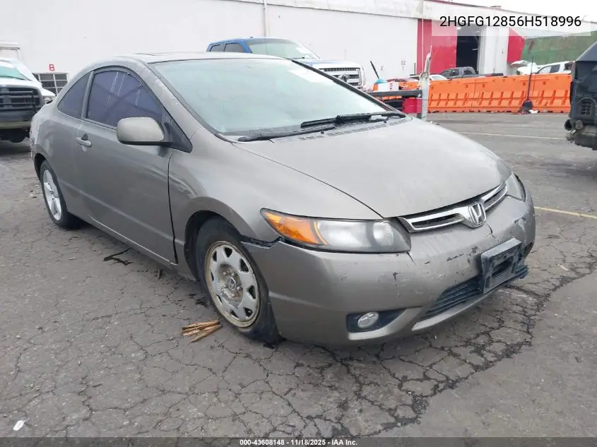 2HGFG12856H518996 2006 Honda Civic Ex