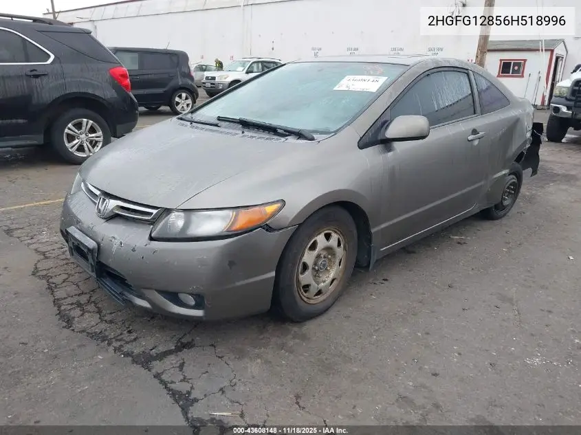 2HGFG12856H518996 2006 Honda Civic Ex