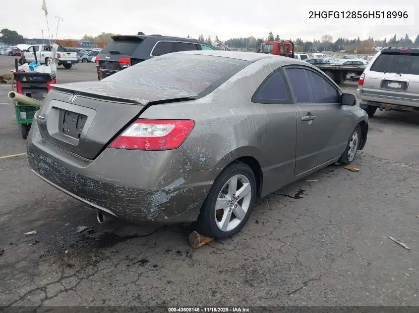 2HGFG12856H518996 2006 Honda Civic Ex